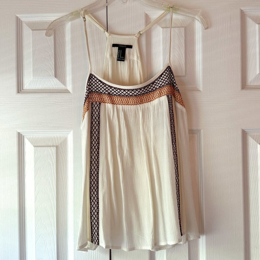 Embroidered Tank Top